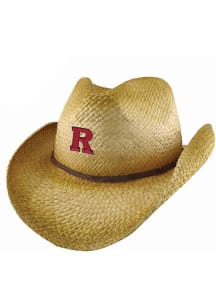 LogoFit Rutgers Scarlet Knights Natural Wrangler Mens Cowboy Hat
