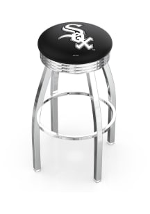 Chicago White Sox 3 Ring Chrome Seat Pub Stool - Silver