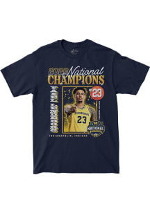 Yaxel Lendeborg Michigan Wolverines Black 2026 National Champs Short Sleeve Fashion Player T Shirt