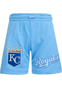 Pro Standard Kansas City Royals Youth Light Blue Chenille Primary Logo Shorts