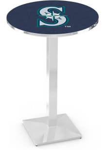 Seattle Mariners Chrome Square Base Pub Table
