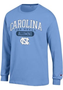 Champion North Carolina Tar Heels Light Blue Pill Alumni Jersey Long Sleeve T Shirt