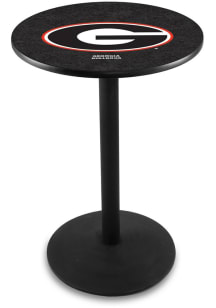 Georgia Bulldogs Black Round Base Pub Table