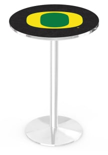 Oregon Ducks Chrome Round Base Pub Table