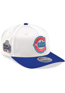 New Era Chicago Cubs 2T Alt 2016 WS Side Patch 9SEVENTY Stretch Snap Adjustable Hat - White
