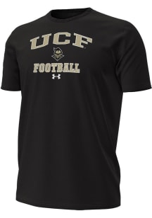 Under Armour UCF Knights Black Football Football Performance Short Sleeve T Shirt