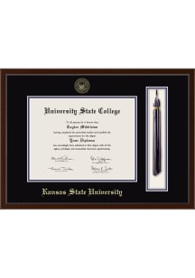 K-State Wildcats Tassel/Cord Delta Diploma Frame - Black
