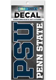 Penn State Nittany Lions Main Mark Auto Decal - Navy Blue