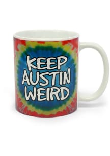 Austin Keep Austin Weird 12oz Tie Dye Ceramic Mug - Red