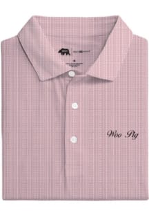 Onward Reserve Arkansas Razorbacks Mens Cardinal Logo Repeat Short Sleeve Fashion Polo