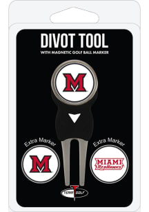 Miami RedHawks 3 Pack Ball Marker Divot Tool