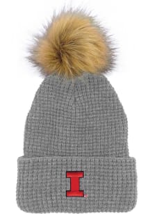 LogoFit Illinois Fighting Illini Grey Belgian Womens Knit Hat
