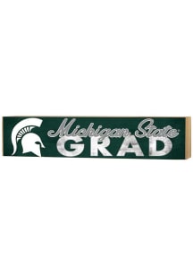 KH Sports Fan Michigan State Spartans Grad graduation graphic Sign - Green
