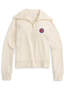 Johnnie O Chicago Cubs Womens Cream Eliza Qtr Zip