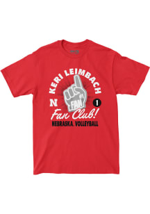 Keri Leimbach Nebraska Cornhuskers Red Fan Club Tee Short Sleeve Fashion Player T Shirt