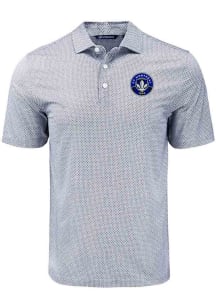 Cutter and Buck Montreal Impact Mens Black Pike Diamond Dot Short Sleeve Polo