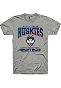 Summit Sportswear UConn Huskies Grey Women's Soccer Short Sleeve T Shirt