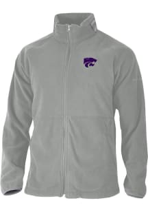 Columbia K-State Wildcats Mens Grey Everest Ridge Long Sleeve Full Zip Jacket