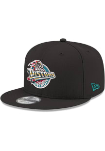 New Era Detroit Pistons Black 1996 Hardwood Classic 9FIFTY Mens Snapback Hat