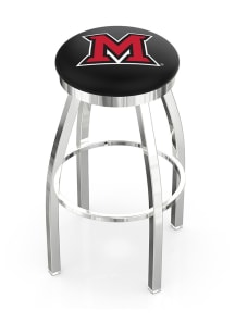 Miami RedHawks Chrome Pub Stool - Silver