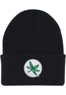 LogoFit Ohio State Buckeyes Black North Pole Youth Knit Hat