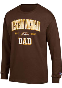 Champion Western Michigan Broncos Brown Est Date Dad Jersey Long Sleeve T Shirt
