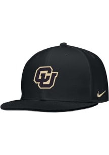 Nike Colorado Buffaloes Mens Black Dri-Fit Wool Baseball Fitted Hat