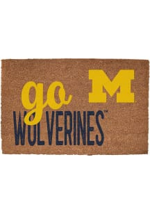 Michigan Wolverines Go Team 19.5x29.5 Door Mat