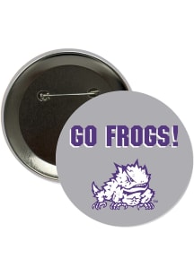 TCU Horned Frogs 3" Go Frogs Go Button - Purple