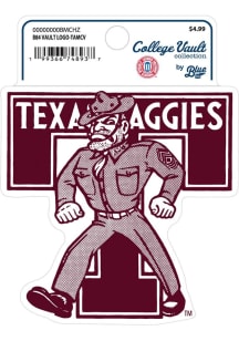 Texas A&M Aggies R84 Vault Logo Stickers - Maroon