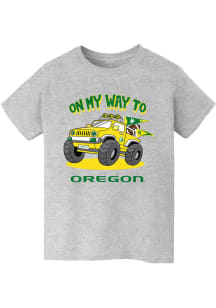 Vive La Fete Oregon Ducks Youth Grey On My Way Short Sleeve T-Shirt