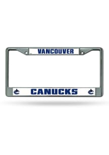Vancouver Canucks Premium Chrome License Plate Frame - Silver