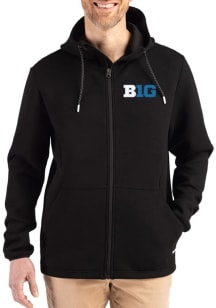 Cutter and Buck Big Ten Mens Black Epic Comfort Full Zip Light Weight Jacket