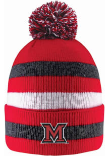 LogoFit Miami RedHawks Dark Grey Primetime Mens Knit Hat