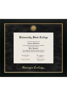 Georgia College Bobcats Medallion Manchester Diploma Frame - Black