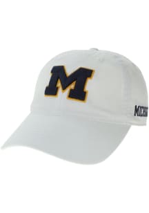Michigan Wolverines EZA Twill Adjustable Adjustable Hat - White