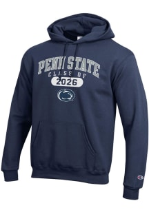 Champion Penn State Nittany Lions Mens Navy Blue Class of 2026 Powerblend Long Sleeve Hoodie
