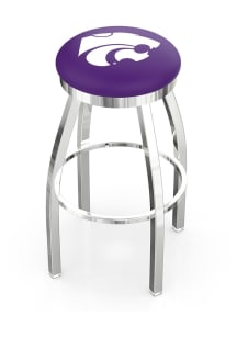 K-State Wildcats Chrome Pub Stool - Silver
