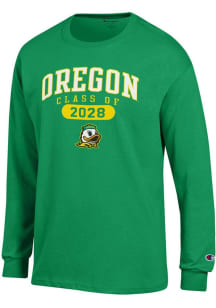 Champion Oregon Ducks Green Class of 2028 Jersey Long Sleeve T Shirt