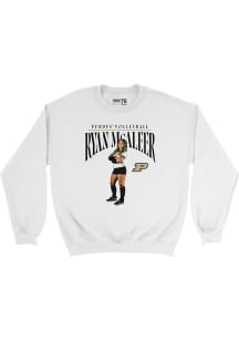 Ryan McAleer  Campus Ink Purdue Boilermakers Youth White Photograph Crew Long Sleeve Crew Sweatshi..