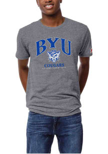League BYU Cougars Grey Vicotory Falls Short Sleeve Fashion T Shirt
