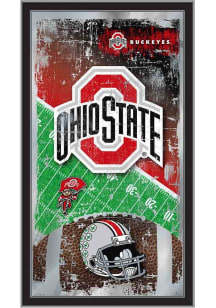 Ohio State Buckeyes Football Hanging Back Bar Mirror