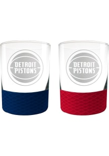 Detroit Pistons Commissioner Set Rock Glass - White