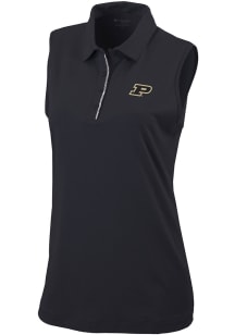 Columbia Purdue Boilermakers Womens Black Heat Seal Tend the Ball Tank Top