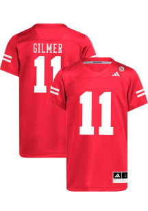 Kwazi Gilmer   Nebraska Cornhuskers Red NIL Name And Number Football Jersey