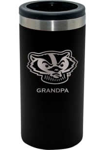 The Memory Company Wisconsin Badgers Grandpa 12oz Slim Stainless Steel Coolie