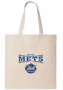 New York Mets White Canvas Tote