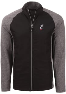 Cutter and Buck Cincinnati Bearcats Mens Black Adapt Eco Big and Tall Light Weight Jacket