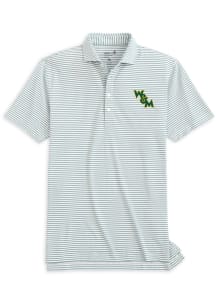 Johnnie O William & Mary Tribe Mens Green Stetsons Short Sleeve Fashion Polo