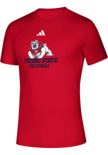 Adidas Fresno State Bulldogs Red Heat Seal Creator Short Sleeve T Shirt